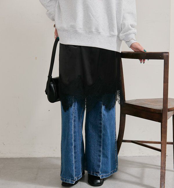  「裾レースマルチスカート」|スカート|