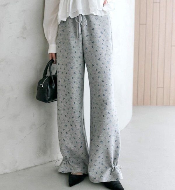  「裾ドロストスウェットパンツ」|チノ|グレーその他2