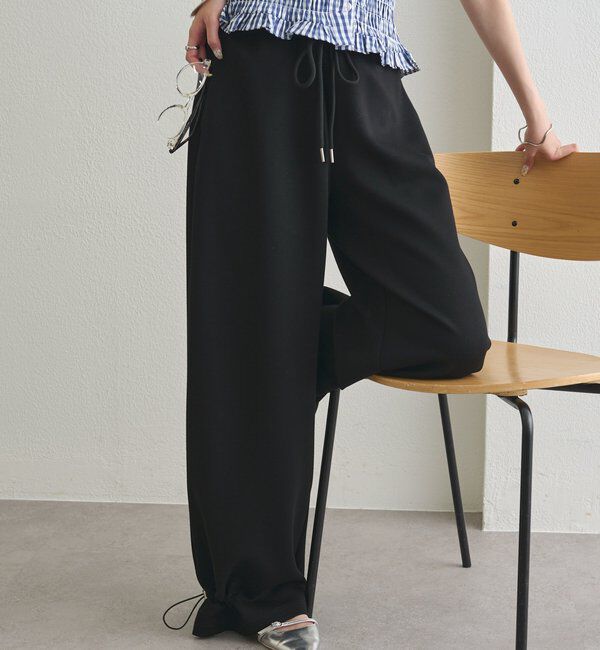  「裾ドロストスウェットパンツ」|チノ|