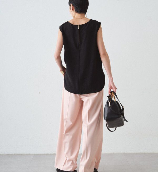  「ダブルジョーゼットノースリブラウス」|シャツ・ブラウス|