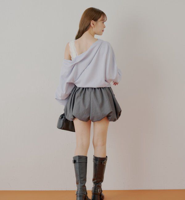  「ワンショル肩レーストップス」|Tシャツ・カットソー|