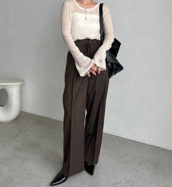  「〈C.L〉カシミアウールフレアスリーブニット」|ニット・セーター|