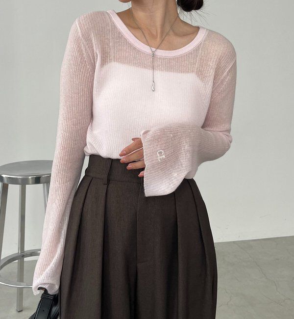  「〈C.L〉カシミアウールフレアスリーブニット」|ニット・セーター|