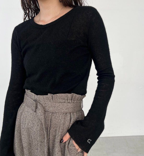  「〈C.L〉カシミアウールフレアスリーブニット」|ニット・セーター|