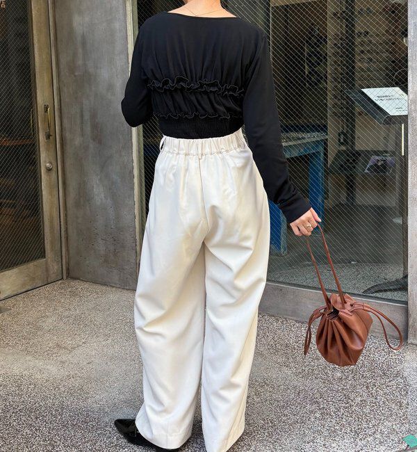  「【体感＋4℃】ベアシャーリング裏起毛トップス」|Tシャツ・カットソー|