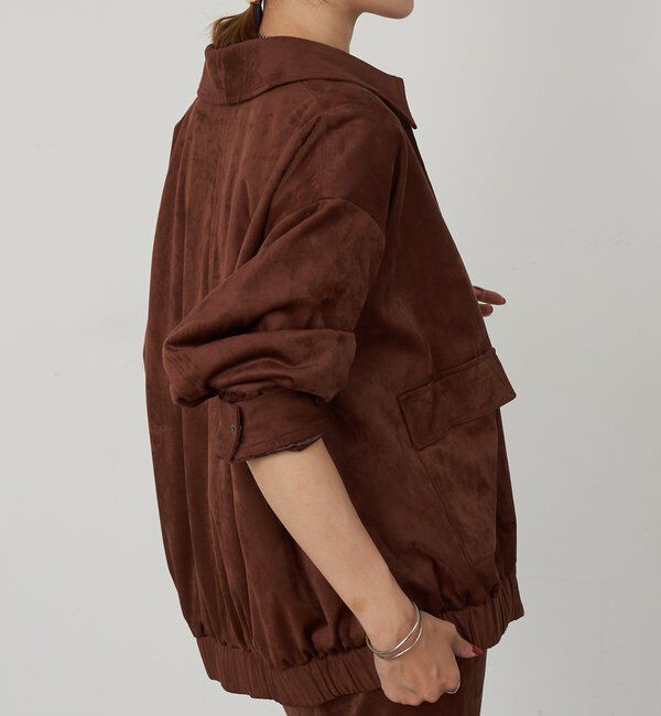  「フェイクスウェードブルゾン」|ブルゾン・スタジャン|