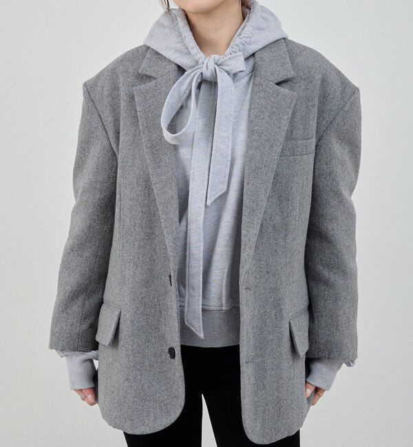  「ウールBIGテーラードジャコット」|その他|グレー