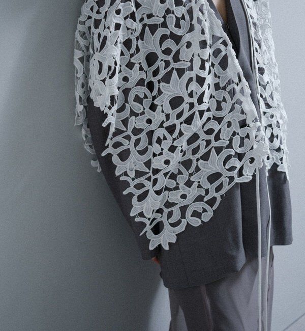  「【Pasterip】 lace multi-way scarf」|バンダナ・スカーフ|