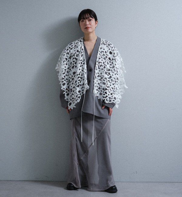  「【Pasterip】 lace multi-way scarf」|バンダナ・スカーフ|