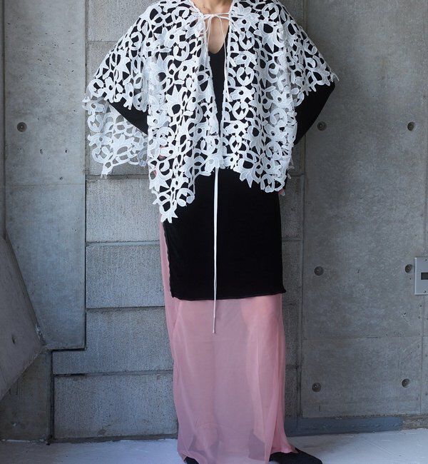  「【Pasterip】 lace multi-way scarf」|バンダナ・スカーフ|