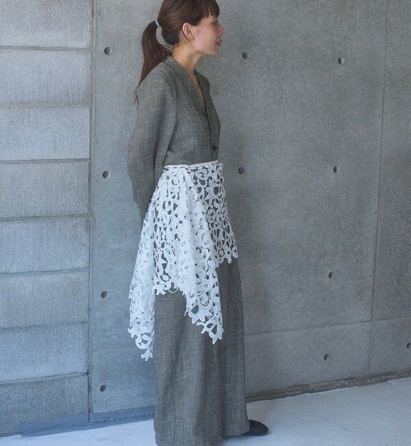  「【Pasterip】 lace multi-way scarf」|バンダナ・スカーフ|