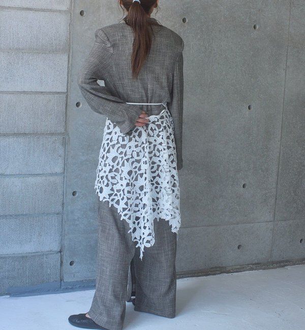  「【Pasterip】 lace multi-way scarf」|バンダナ・スカーフ|