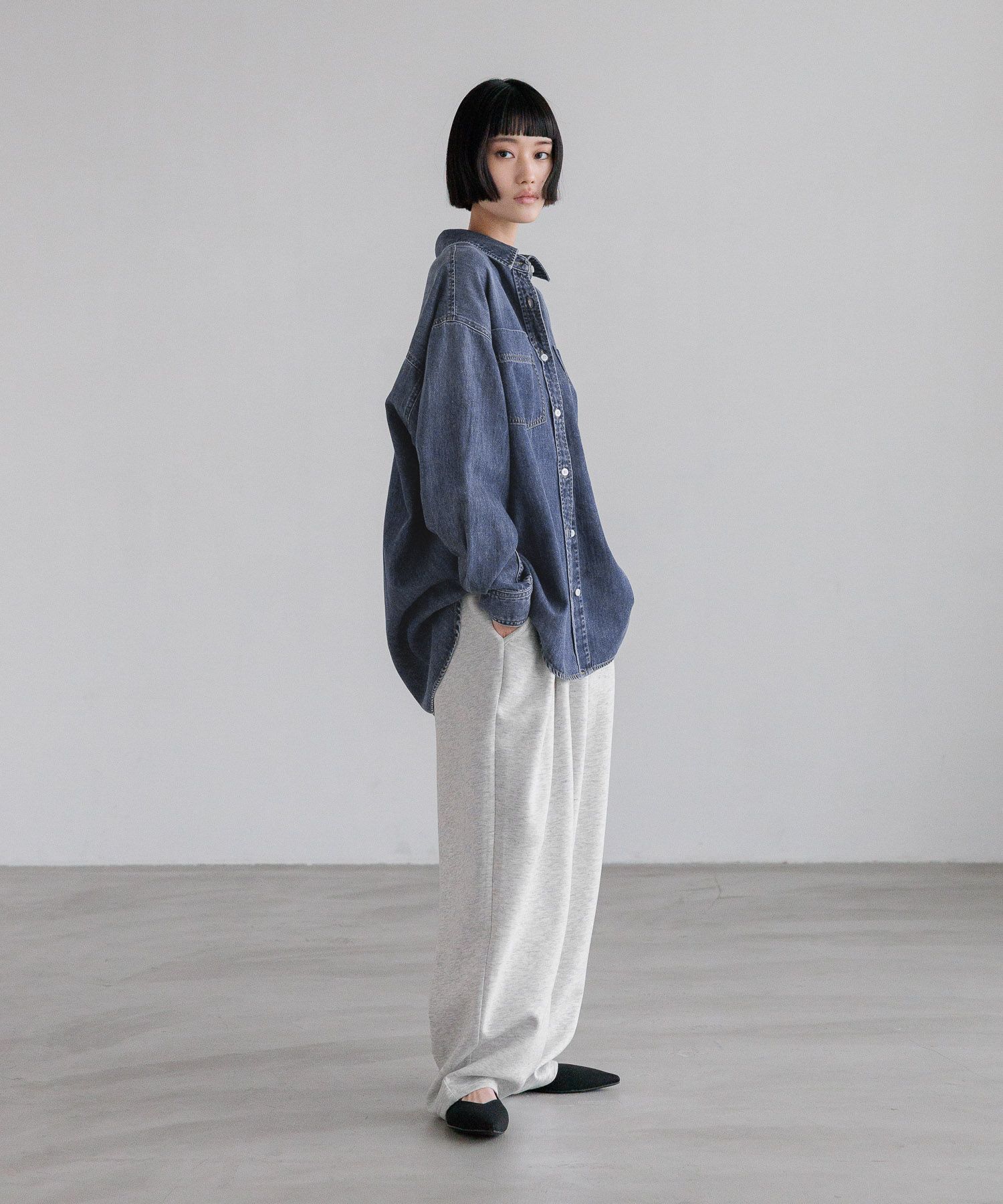 LOWRYS FARM「アソートデニムＢＩＧシャツ」|シャツ・ブラウス|