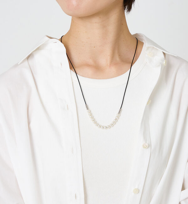 collex「【dignif】【金属アレルギー対応】パール&ボール チョーカー」|ネックレス|