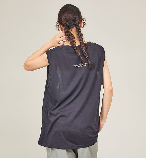 ABAHOUSE「【NANGA/ナンガ】DRY MIX TANK TOP /ロゴプリント 吸汗速乾」|キャミソール|