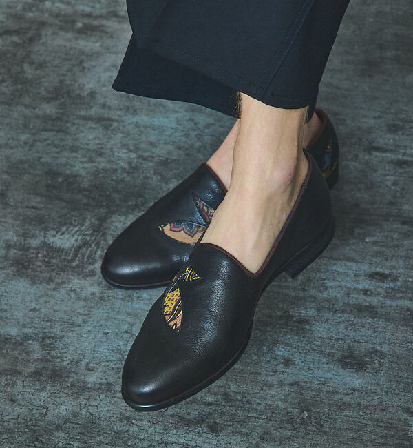 alfredoBANNISTER「【MADE IN JAPAN】ウエスタンパッチワーク オペラシューズ/スリッポン」|ローファー|