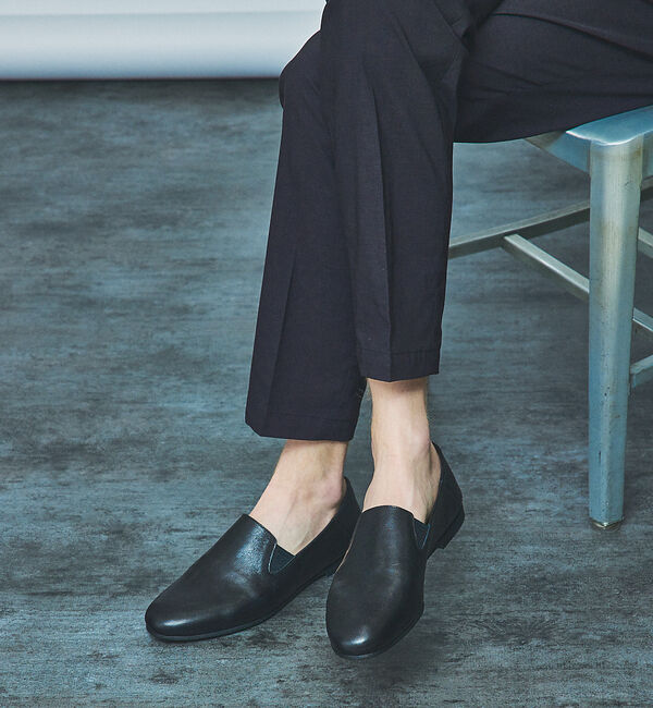 alfredoBANNISTER「【ソフトレザー】カウンターレス ゴア スリッポン」|ローファー|