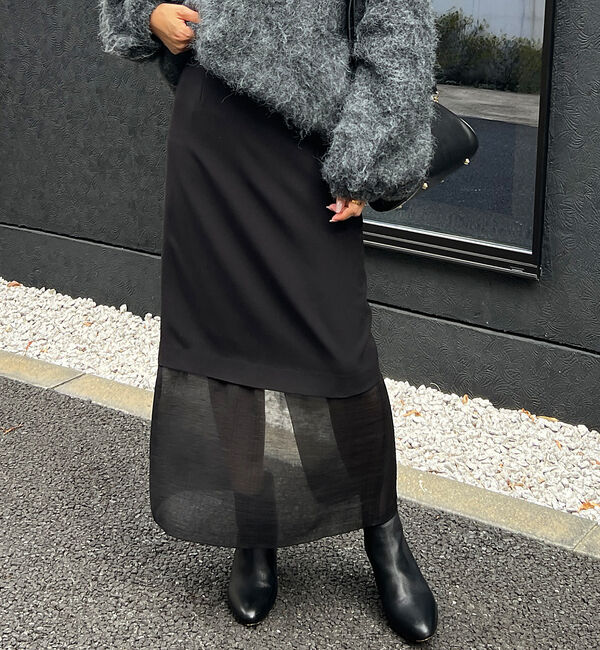 Rouge vif「コンビシアー タイトスカート」|スカート|ブラック