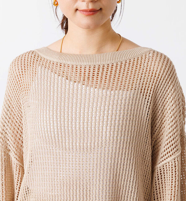 Rouge vif「グリットメッシュニットプルオーバー」|ニット・セーター|