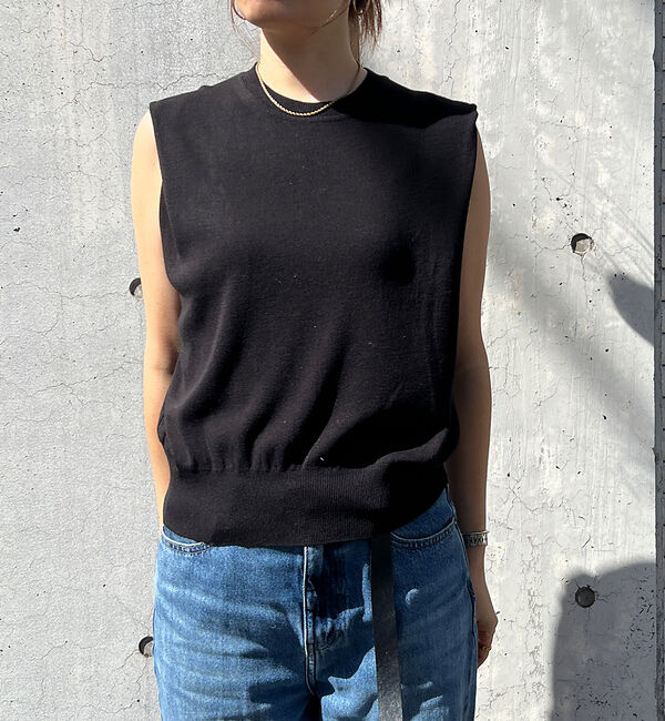 Rouge vif「ショルダータックハイゲージニットプルオーバー」|ニット・セーター|