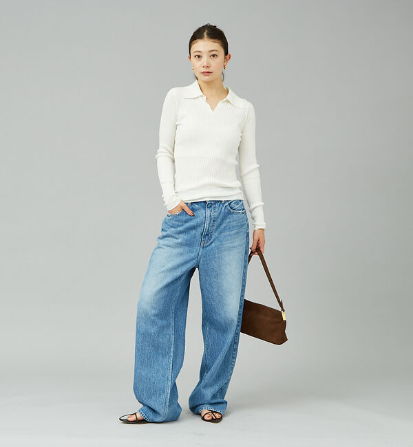 Rouge vif「【RED CARD/レッドカード】別注Dakota　ルーズストレートデニム」|デニム|