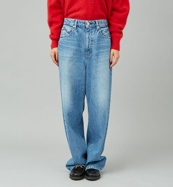 Rouge vif「【RED CARD/レッドカード】別注Dakota　ルーズストレートデニム」|デニム|