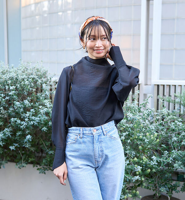 Rouge vif「ニュアンスタートルシアーブラウス」|シャツ・ブラウス|