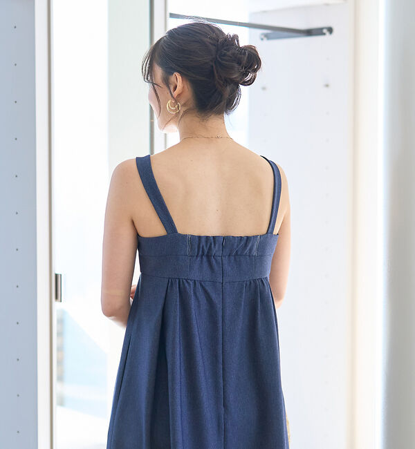 Rouge vif「デニムライクベアキャミワンピース」|ワンピース|