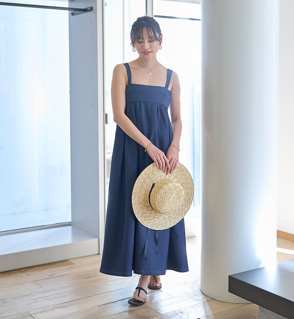 Rouge vif「デニムライクベアキャミワンピース」|ワンピース|