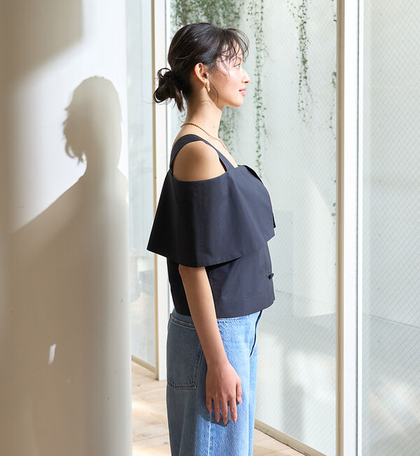 Rouge vif「ケープオフショルブラウス」|シャツ・ブラウス|