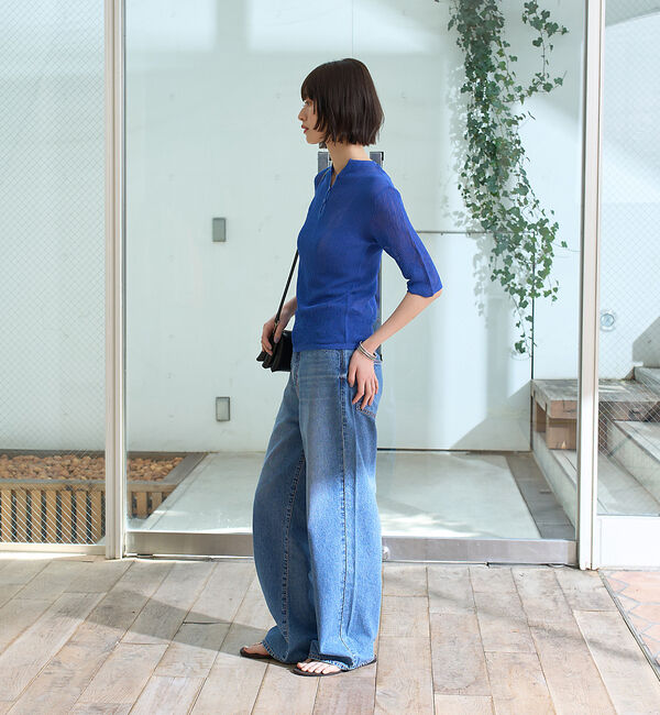 Rouge vif「両畦スリットシアーニットプルオーバー」|ニット・セーター|