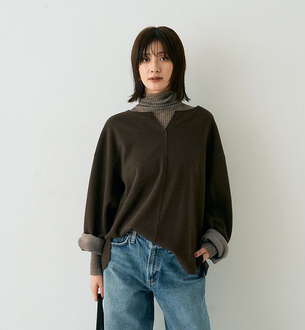 Rouge vif「圧縮ニットプルオーバーブラウス」|ニット・セーター|