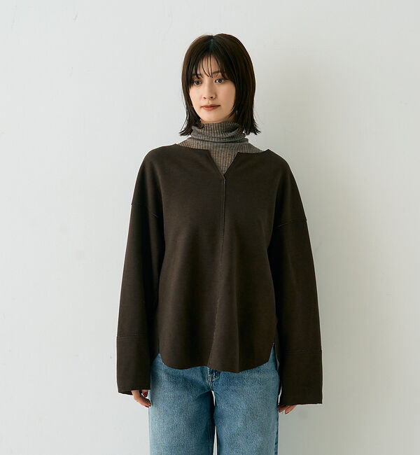 Rouge vif「圧縮ニットプルオーバーブラウス」|ニット・セーター|