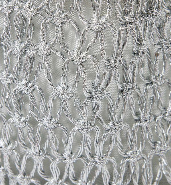 Rouge vif「【Swaraj /スワラージ】手編みのメタリックマクラメ・ショルダーバッグ（裏地」|ショルダー・メッセンジャー|