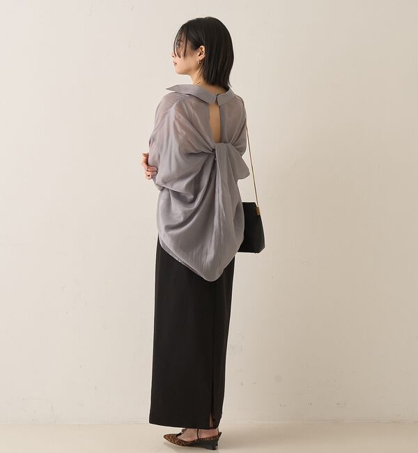 Rouge vif「【定番人気】【ロングセラー】バックツイストシャツ」|シャツ・ブラウス|