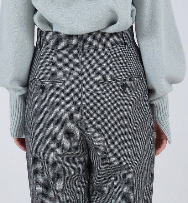 qualite「【セットアップ対応】ウールサキソニーマッキンパンツ」|スラックス|