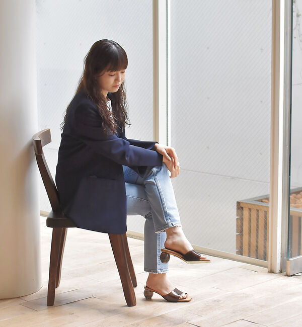 AU BANNISTER「クリアヒールミュール」|サンダル|