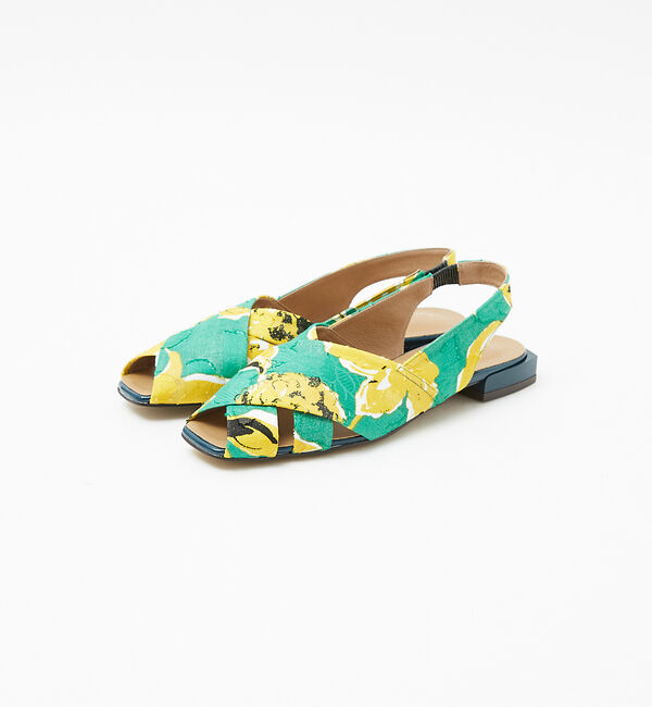 AU BANNISTER「スリングバックオープントゥフラット」|サンダル|その他