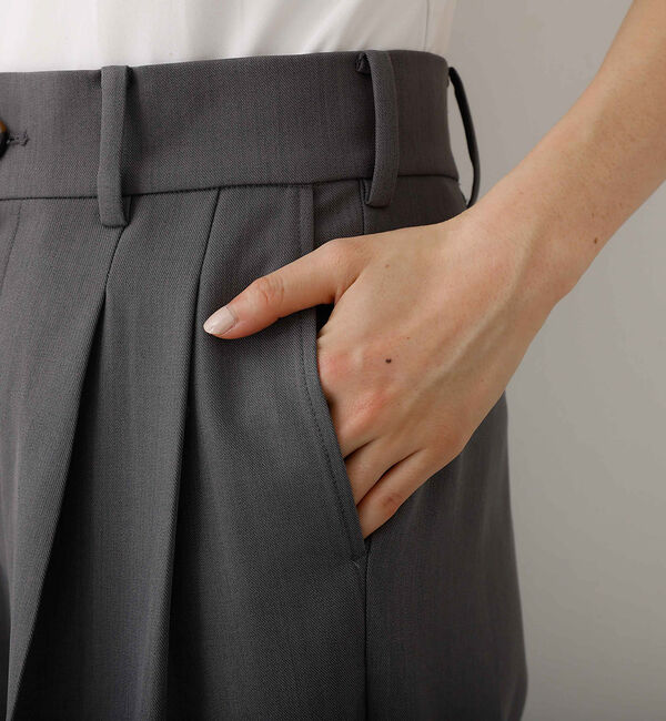 abahouse mavie「【快適&美脚】タックワイドスラックス」|その他|