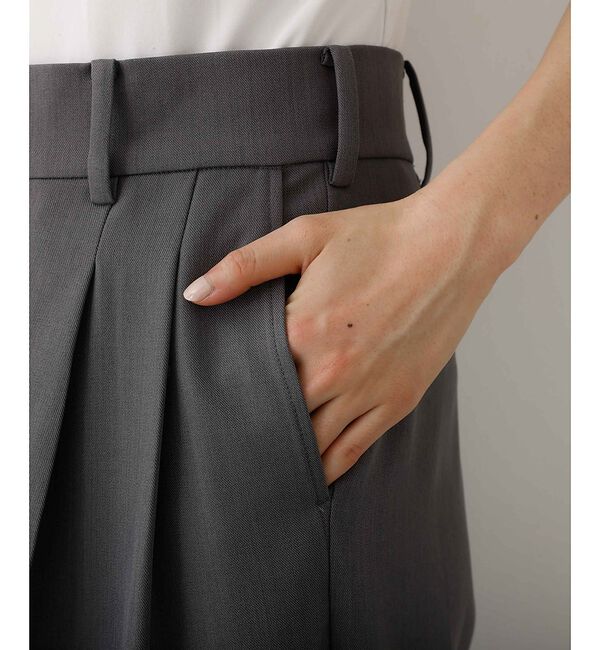 abahouse mavie「【快適&美脚】タックワイドスラックス」|その他|