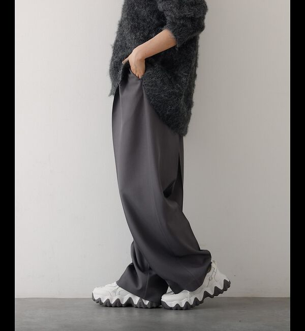 abahouse mavie「【快適&美脚】タックワイドスラックス」|その他|