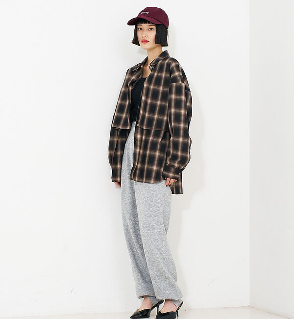 NOMINE「【セットアップ/ユニセックス】スウェットライク ニットパンツ」|その他|