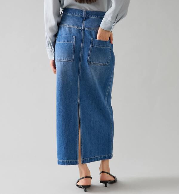 TIARA「デニムタイトマキシスカート」|スカート|