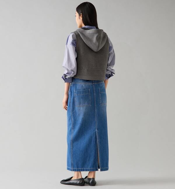 TIARA「デニムタイトマキシスカート」|スカート|