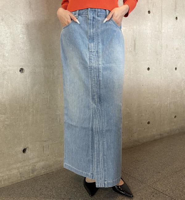 TIARA「デニムタイトマキシスカート」|スカート|