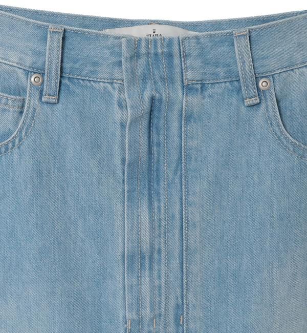 TIARA「デニムタイトマキシスカート」|スカート|