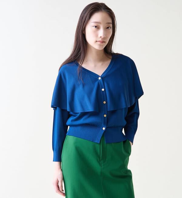 TIARA「Vネックケープニット」|ニット・セーター|