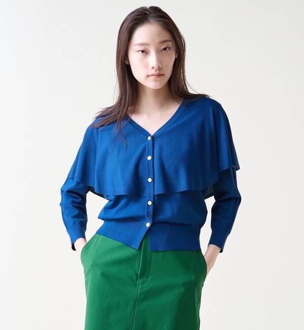 TIARA「Vネックケープニット」|ニット・セーター|