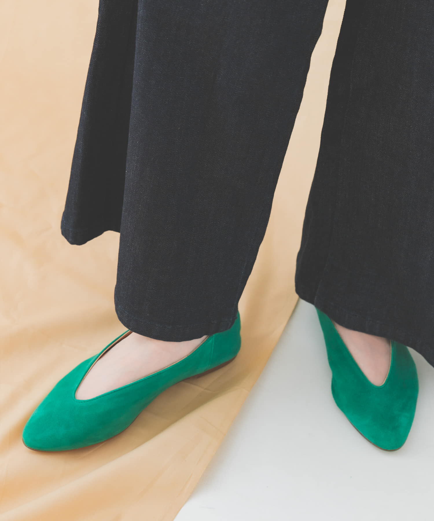 RODE SKO「SOFI　SOFI FLAT SHOES」|パンプス|グリーン