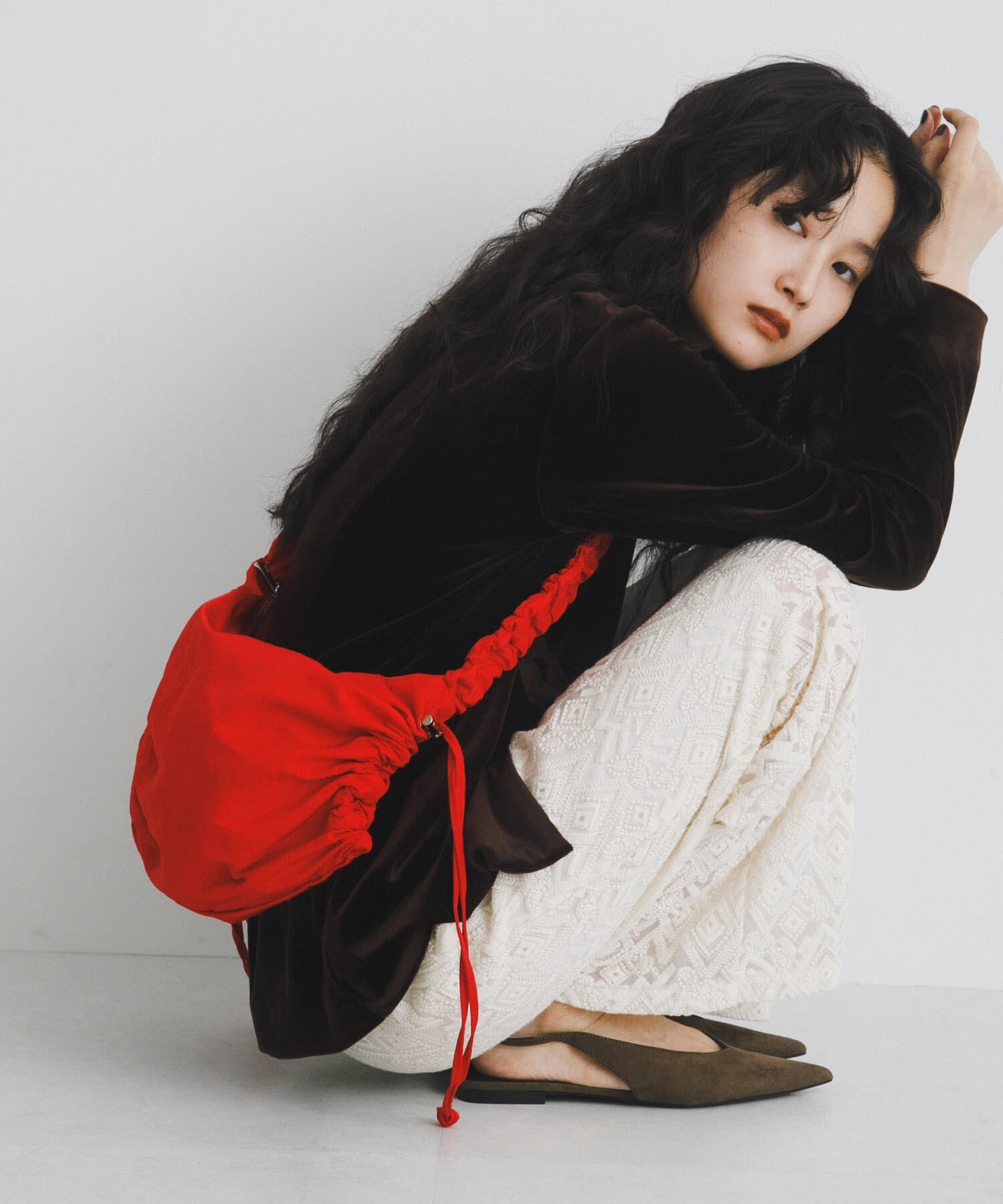 RODE SKO「『Ssize』hun RODESKO　Gather small」|ショルダー・メッセンジャー|レッド系その他